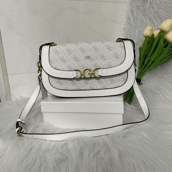 Nueva moda europea y americana, tendencia retro, bolso colgante estampado, bolso de hombro tipo bandolera empalmado con caja