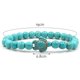 thumbnail image 2 of Pulsera De Piedra Natural De Turquesas Verdes Pulseras De Cuentas De Tortuga Marina Pulsera Elástica De Piedra Para Hombres Y Mujeres Noticed AP005730-00, 2 of 6