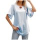 thumbnail image 1 of Blusa suelta con cuello redondo y manga trompeta para mujer Fridja  ghk1496, 1 of 4