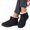 Black, variant on Boots for Women Winter Comfy Warm Fuzzy Non Slip Booties Casual Flat Platform Shoes