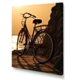 thumbnail image 2 of Designart "Spin at Sunset" Bicycle Wall Art Prints, 2 of 7