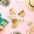 thumbnail image 6 of Note Detachable Sponge Adjustable Strap Bikini Set Swimsuit 2-Pack - Beach Pool Swimwear, 6 of 6