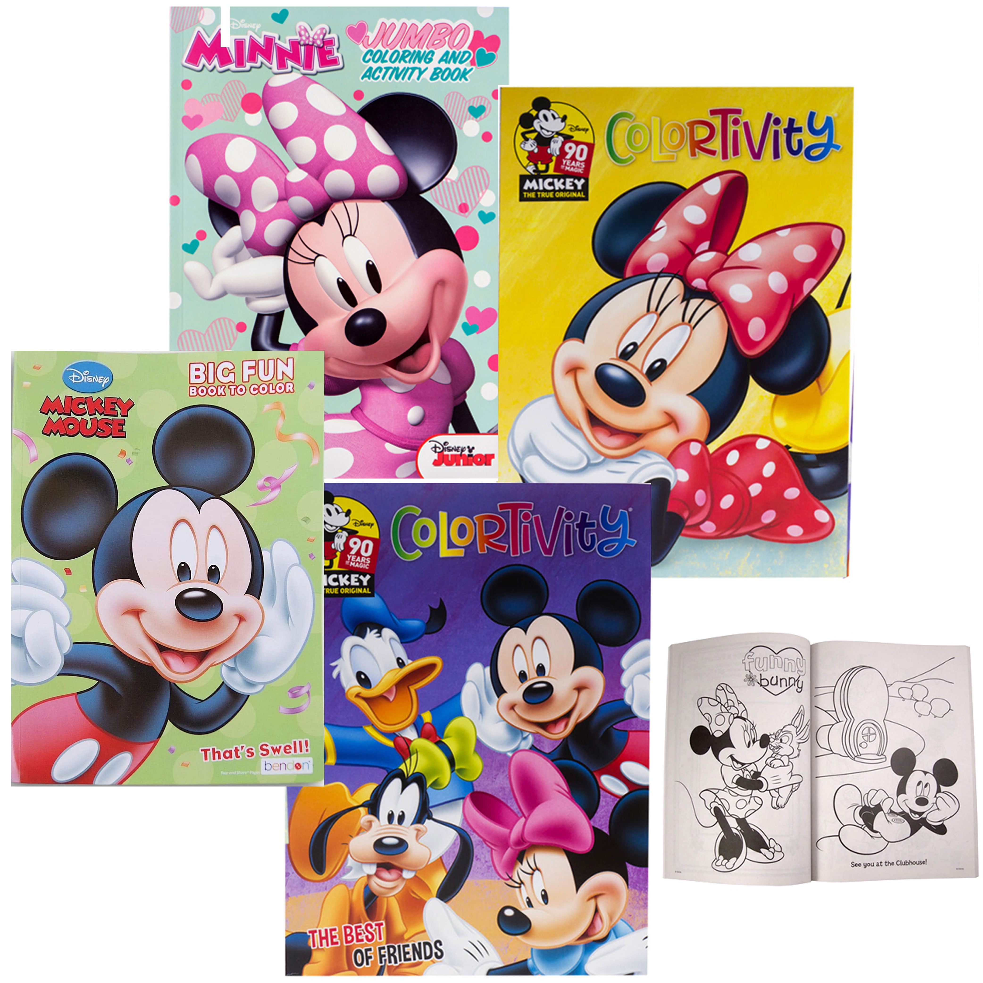2 Pack Minnie Mickey Mouse Coloring Activity Book Color Pages Kid