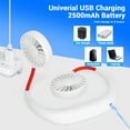 thumbnail image 5 of Portable Neck Fan Rechargeable Personal Hand-Free Fan Mini USB Wearable Neckband Sport Fan, 3 Speed Adjustable, 360 Degrees Free Rotation Perfect for Working, Traveling, Office, Reading, 5 of 8