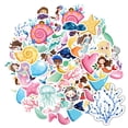 thumbnail image 6 of 35pcs-50pcs Cute Stickers Mermaid Stickers Colorful Stationery Stickers for Laptops Suitcase Phone, 6 of 9