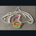 thumbnail image 2 of Handmadetneonsign Shark Eating Burger Neon Sign, Burger Open Wall Art Decor, Signboard for Burger Store Wall Decor, 2 of 5