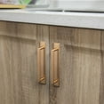 thumbnail image 3 of Goo-Ki 4 Pack 7 9/16" Center to Center Antique Brass Cabinet Pulls with Backplate, Vintage Drawer Handles Closet Classic Retro Kitchen Hardware for Bedroom, 3 of 7