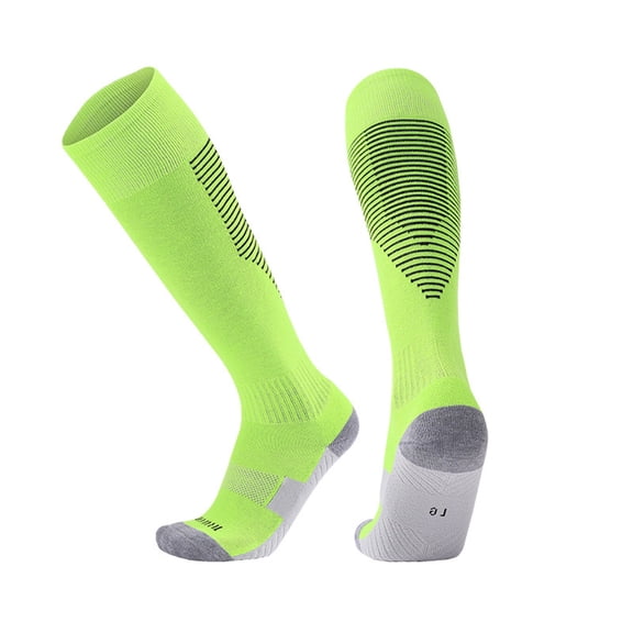 OGLCCG Knee High Soccer Socks (1 Pair) Team Sport Cushion Athletic Socks for Kids Youth Boys Girls Football Sport Grip Soccer Socks Size 5-17