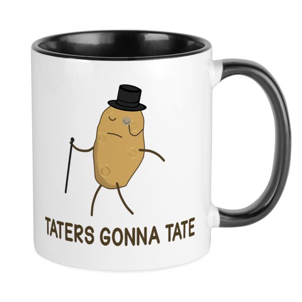 CafePress CafePress Haters Gonna Hate And Taters Gonna Tate Mugs Unique Coffee Mug, Coffee