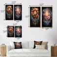 thumbnail image 4 of Designart "Coral Dreamcatcher delicate Enchantment" Dream Catcher Framed Wall Art Set Of 2 - Coral Spiritual Framed Wall Art Set Of 2, 4 of 7