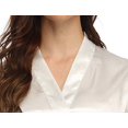thumbnail image 4 of Solid Color Short Kimono Satin Bathrobe Silky Bride and Bridesmaid Robe, 4 of 8