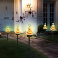 thumbnail image 6 of Fuebueo Halloween Lights Pumpkin Yoga Ghost Decor Waterproof Skull Solar Pathway Lights, Solar Halloween Garden Lights Scary Skeleton Led Lights for Patio Lawn Yard Garden, 6 of 8