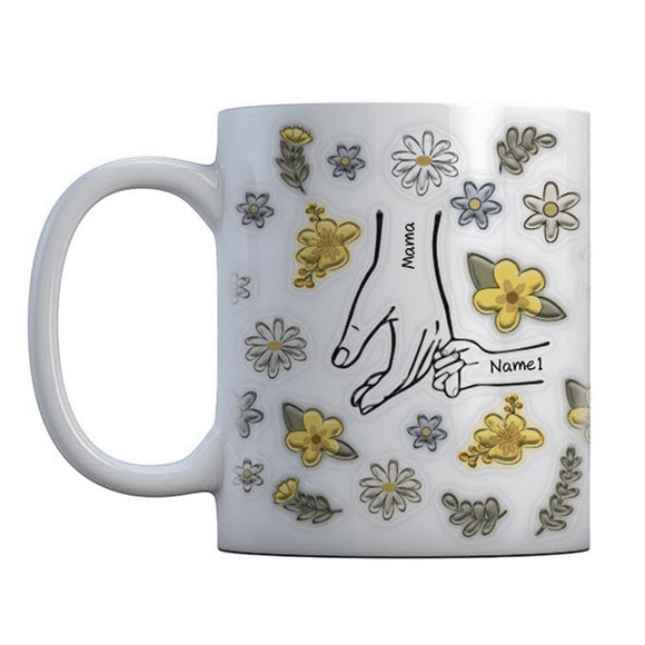 Mother'S Day Gift Custom Coffee Mug, Personalized Coffee Mug, Ceramic Mug for Mom, Best Gift for Mom 1 Names