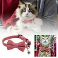 thumbnail image 3 of Elegant Velvet Suede Bow Tie Collar for Stylish Neck Accessory with Secure Buckle Design for Small Dogs and Cats, 3 of 8