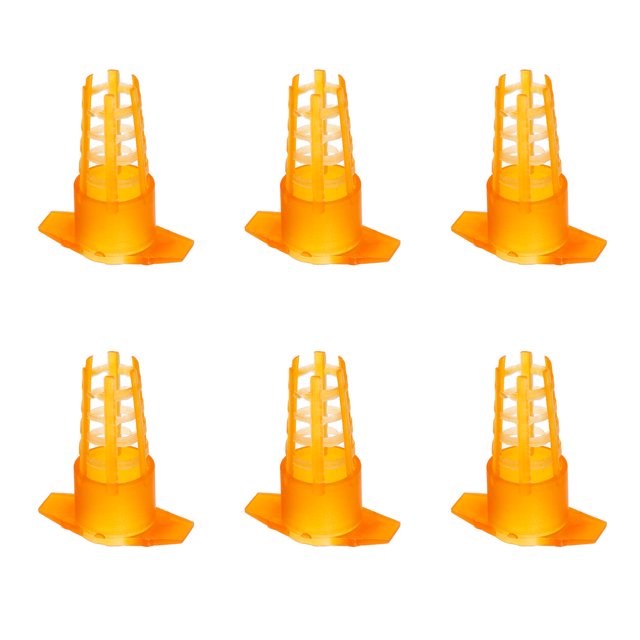 Uxcell Paquete de 20 jaulas para reinas, cubierta protectora de celdas para reinas de plástico, naranja