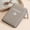 Grey, variant on RFID Shielded Zipper Travel Document Holder, Faux Leather Multi-Slot Passport Clutch with Smartphone Storage Pocket