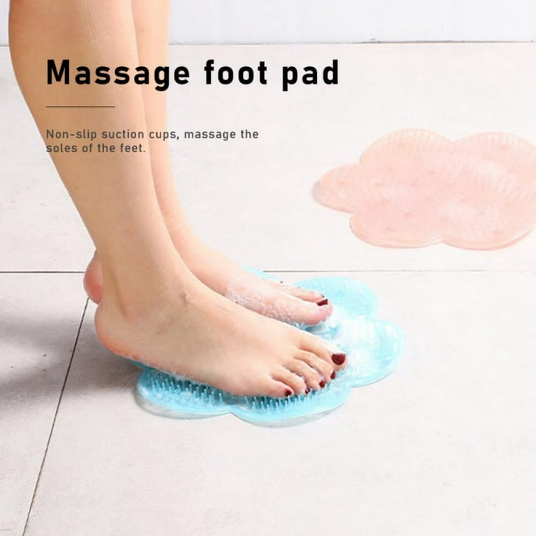Non-slip Bathroom Mat Silicone Shower Bath Mat Bathroom Massage Foot Pad Mat