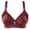 Wine, variant on QLEICOM Everyday Bras for Women, Women's Comfort Lift Wirefree Bras Lingerie Seamless Plus Size Bras OnePiece Elastic Comfort Cotton Vest Bras Watermelon Red Cup 40/90BC