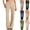12# Khaki, variant on Wide Leg Chino Pants for Women Stretch Twill High Waisted Flare Teacher Pants Dressy Slim Fit Bootcut Work Trousers Khaki S