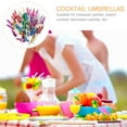 thumbnail image 3 of Umbrella Sign Cocktails Umbrellas Decor Mini Tooth Picks Drinks Paper Wood 50 Pcs, 3 of 6