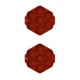 thumbnail image 1 of Advancent Molde para hornear Hexágono 7 Rejillas Molde para pasteles Molde para cocinar chocolate antiadherente de silicona, rojo ladrillo Type2 NO2, 1 of 6