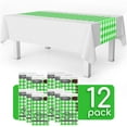 thumbnail image 2 of Green Checkered Gingham 12 Pack Premium Disposable Plastic Table Runner 14 x 108 Inch. Decorative Table Runner for Dinner Parties & Events, Decor By Grandipity, 2 of 4