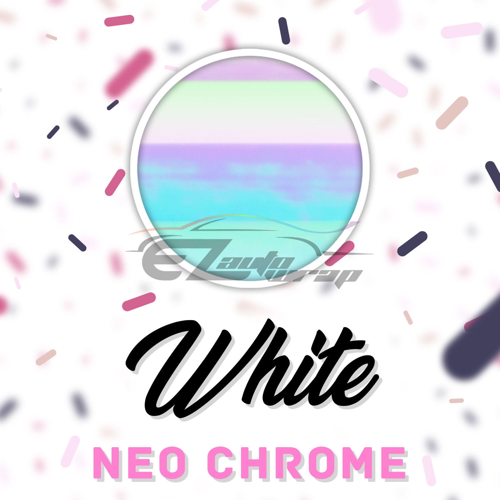 ESSMO™ Neo Chrome White Heat Transfer Vinyl HTV T-Shirt 20" Wide Roll Iron Heat Press NC05 20"x48"