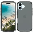 thumbnail image 4 of Allytechgroup Transparent Phone Case for Apple iPhone 16, Not-Yellowing Shockproof Anti-Scratch Without Screen Protector Case Cover for iPhone 16, Black, 4 of 6