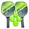 thumbnail image 1 of 2x de de , Raquetas de con Agarre Acolchado, de 2 de , 4 , 1 Bolsa de Sharpla Paletas de pickleball, 1 of 8