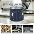 thumbnail image 6 of Yayeee Ashtray with Lid for Cigarette Smokeless Stainless Steel Home Ash Holder, White Planet, 6 of 7