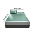 thumbnail image 4 of RFUGUG Ice Silk Cooling Mattress Pad 35.43x78.74in with Free Pillowcase 29.13x18.89in - Breathable, High Comfort, Easy Clean, Durable - Stylish Design for Summer Sleep Comfort, 4 of 7
