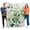 White Green Gray Green, variant on Flannel Throw Blanket for Couch Sofa Bed, Spring Green Leaves Soft Cozy Warm Fuzzy Blanket 40x50in