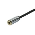 thumbnail image 3 of Monoprice Audio Cable - 0.5 Feet - Black | 3.5mm Female Plug to Two 3.5mm Male Jacks for Mobile, Gold Plated, 3 of 4