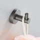 thumbnail image 2 of Ganchos for toallas, abrigo de latón gris oscuro, gancho for ropa, gancho de pared moderno for baño, cocina, garaje, Hotel, montado en la pared, 2 of 6