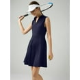 thumbnail image 5 of Golf Tennis Dresses, Women Athletic Dress with Separate Shorts, V Neck Sleeveless Workout Dresses Solid Color S, 5 of 6