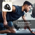 thumbnail image 5 of Monster Wireless Open Ear Buds Bluetooth Headphones, Clip-On Fitness Earbuds with Charging Case, IPX5 Waterproof Sports Wireless Earphones, Deep Bass, Bluetooth 5.4, Built-In Mic, Black, 5 of 8