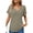 D-Green, variant on UVN Womens Summer Tops Short Sleeve V Neck Blouses Ladies Casual Waffle Knit Trendy Tunic Shirts