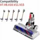 thumbnail image 2 of Cepillo eléctrico compatible con Dyson V7 V8 V10 V11 V15 Cepillo turbo de accionamiento directo con 4 luces LED para suelos duros y suelos de madera dura,, 2 of 5
