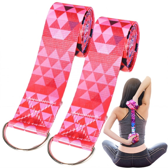 BESTSKY 2Pcs Stretching Strap,Yoga Pose Assistance Exercise Bands Resistance,Yoga Straps for Stretching Home Gym Physical Therapy,Style1