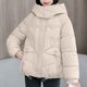 thumbnail image 1 of Chaquetas y abrigos casuales con capucha de manga larga para mujer, chaqueta con capucha de color liso, 1 of 9