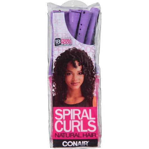 Conair Spiral Curls Natural Hair Perm Rods 18 Count Walmart Com Walmart Com