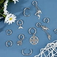 thumbnail image 3 of 24pcs 6 Sizes 14.5-24mm Ring Huggie Hoop Earrings Stainless Steel Hoop Earring Hypoallergenic Round Earring for Women Stainless Steel Color Pin 1mm, 3 of 8