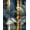Navy Blue Gold Cream, Pattern 2, variant on ODIKA Whimsical Rig Print Jungle Wildlife Foliage Border Dinosaur Moth Easy Care Kids Safe for Small Living Room, Playroom, Bedroom