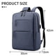 thumbnail image 2 of Mochila para computadora portátil, mochilas de viaje para computadoras portátiles con puerto de carga USB, mochila universitaria, bolso para computadora, azul oscuro, 2 of 6