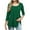 Green, variant on Summer Akafmk 3/4 Sleeve Shirts for Women,Summer Womens Pleated Front Tunic Tops,Fashion Casual Printing Plus Size Round Neck T-shirt Blouse