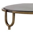 thumbnail image 7 of Sunpan Arya 51" Contemporary Metal Coffee Table with Brass Iron Frame in Brass, 7 of 7