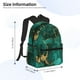 thumbnail image 2 of Disketp Green Gold Glitter Mochila Ligera Clásica con Múltiples Bolsillos, Mochila Casual para Hombre y Mujer, Ideal para Escuela, Trabajo y Viajes, 2 of 6