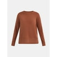 thumbnail image 2 of Time and Tru Women's Tunic Sweatshirt with High-Low Hem, Sizes XS -4X, 2 of 5