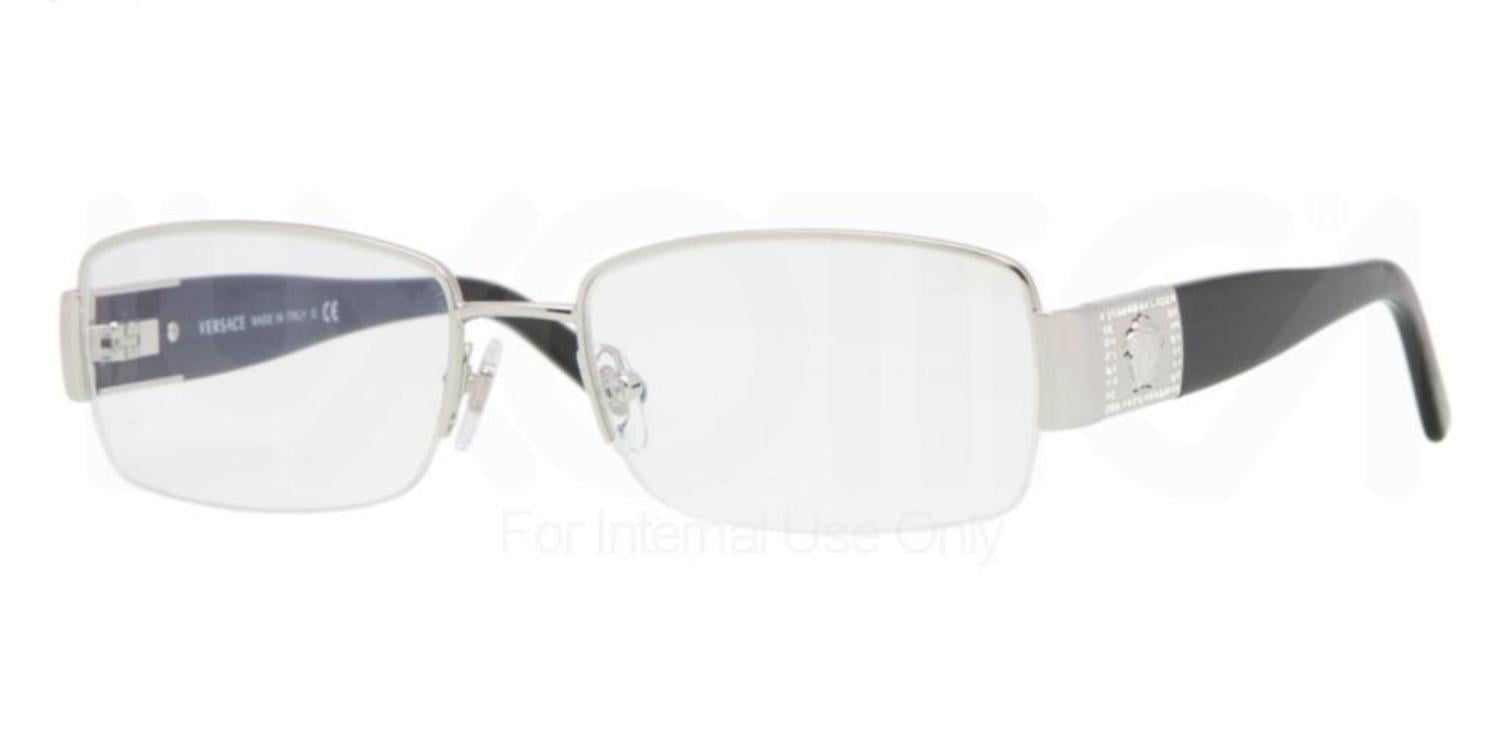 versace silver eyeglasses