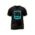 thumbnail image 2 of Camiseta negra para hombre con arco de caza y logo de cazador "Bear Archery" (Aqua), camisetas de ocio, 2 of 7